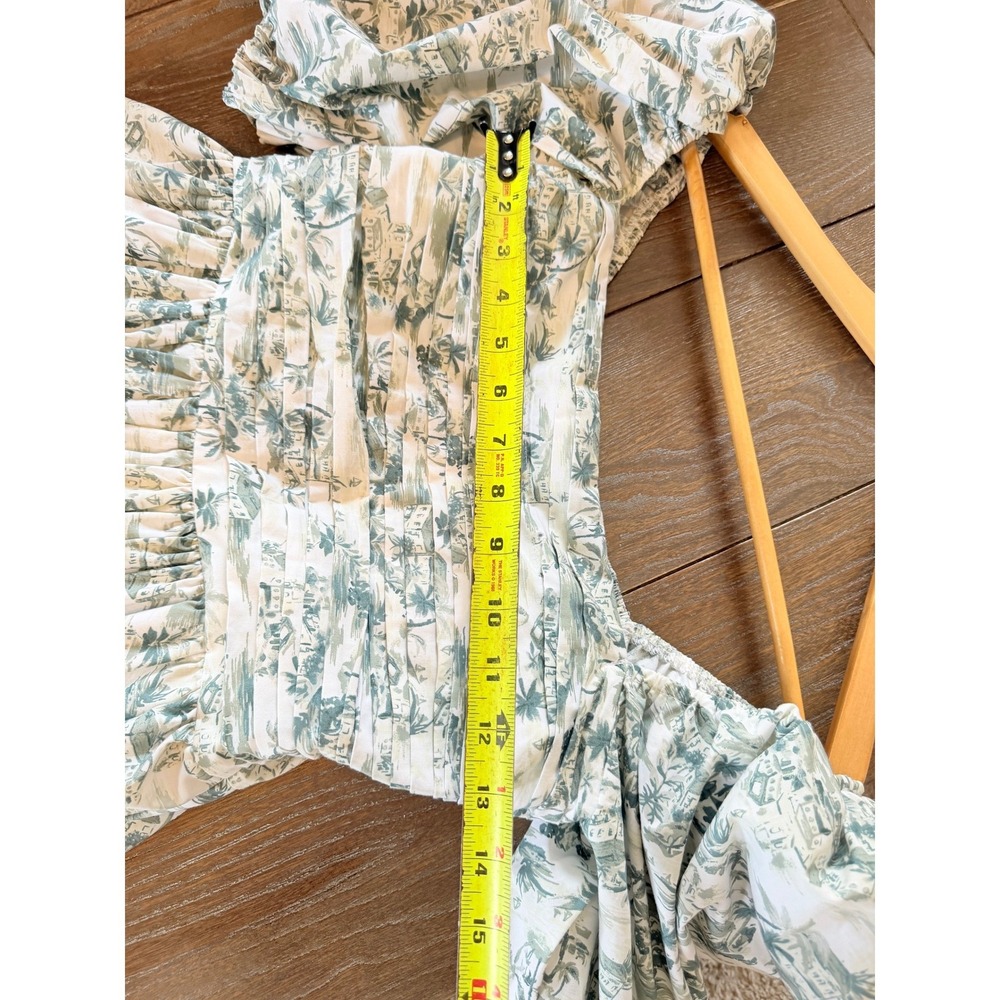 Abercrombie & Fitch Emerson Midi Dress Women Green Size S - Picture 8 of 9
